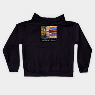 Impressionistic Adirondack Mountains Kids Hoodie